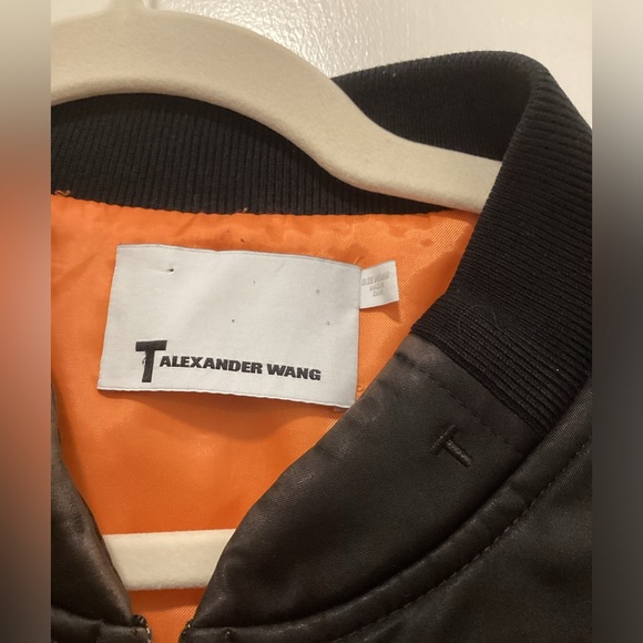 Super Stylish T by Alexander Wang cropped bomber jacket. Size M - Picture 2 of 10